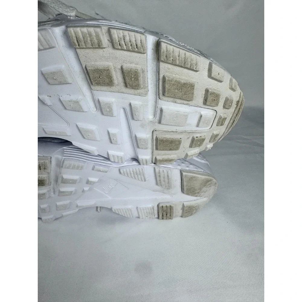 Nike Huarache Run GS 654275-110 Youth 4.5 Sneaker White Platinum Running Shoes